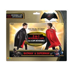 2-1 BATMAN / SUPERMAN REVERSIBLE CAPE (4) BL